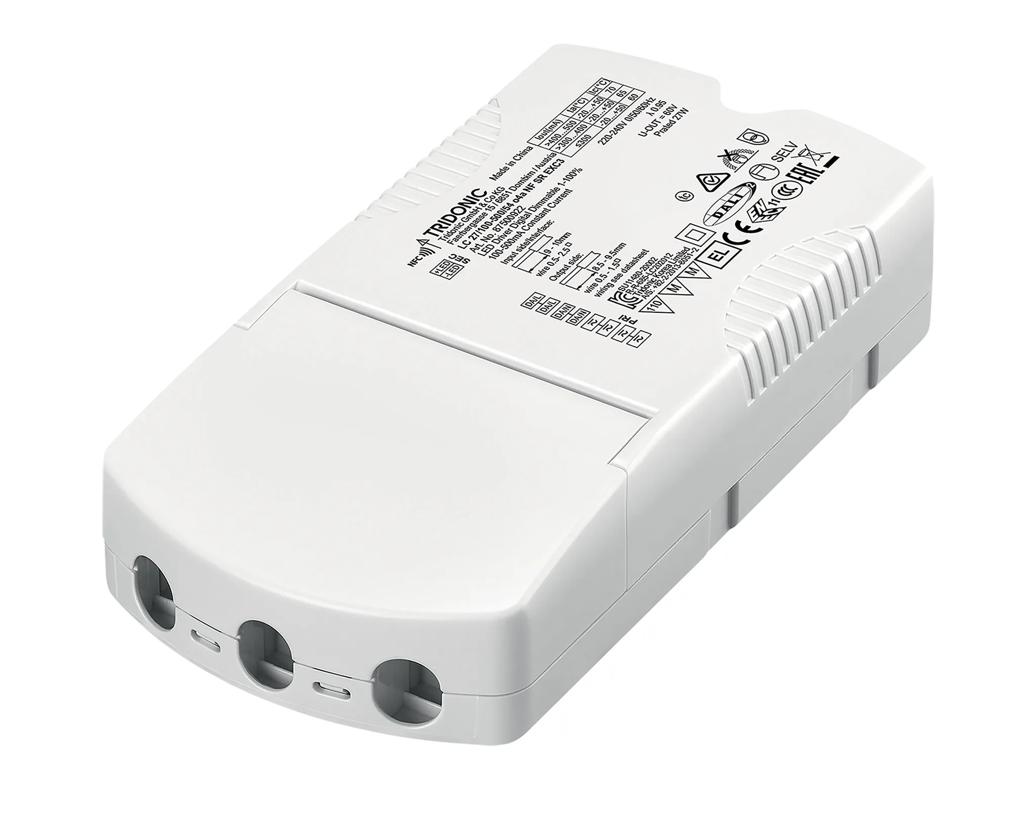 87500922  27W 100-500mA 54V o4a NF SR EXC3 EXCITE Constant Current LED Driver